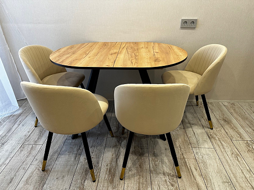 Стул на металлокаркасе Gabi-1 wine red / black фото покупателя 554