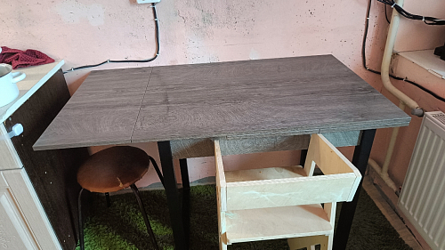 Стол Форли бетон / черный матовый фото покупателя 13