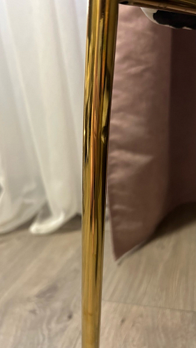 Стул на металлокаркасе Kamelia темно-серый / золотой фото покупателя 69