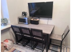 Стол Лота Лофт 140 25 мм черный матовый / бетон фото покупателя 678