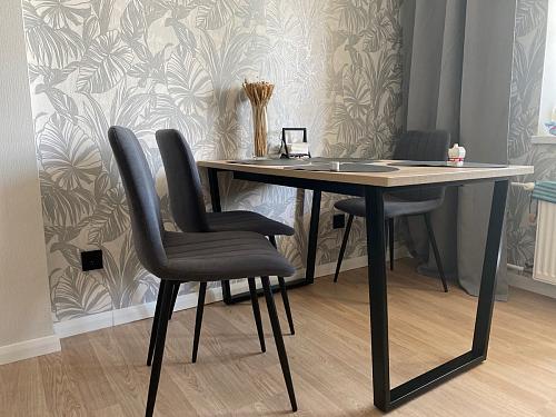 Стол Лота Лофт 120 25 мм сабия / белый матовый фото покупателя 230