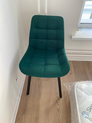 Стул на металлокаркасе Челси бежевый / белый каркас фото покупателя 43