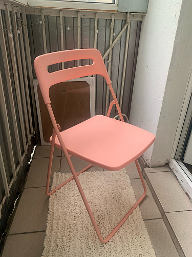 Пластиковый стул Fold складной pink фото покупателя 1