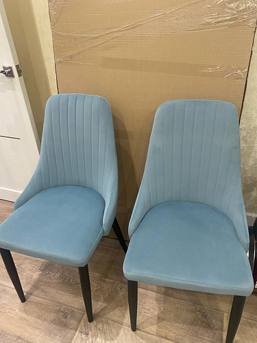 Стул на металлокаркасе Kora light purple / black фото покупателя 17