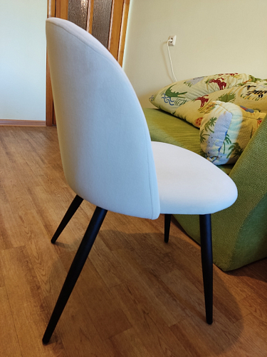 Стул на металлокаркасе Gabi green / black / silver фото покупателя 109