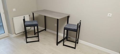 Барная стойка Дилан Лофт 120х40х98 дуб делано темный фото покупателя 124