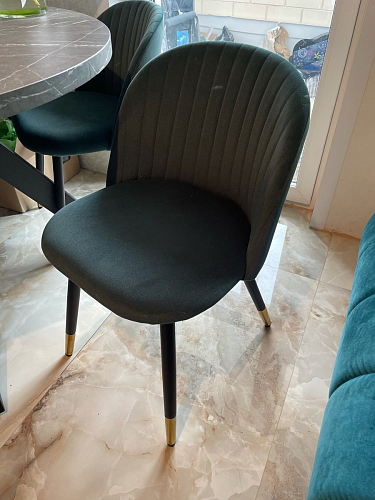 Стул на металлокаркасе Gabi gray / black фото покупателя 977