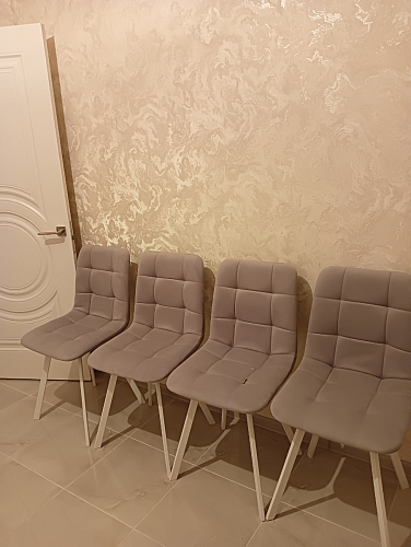 Стул на металлокаркасе Чилли К черный / зеленый фото покупателя 422