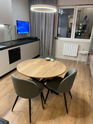 Стул на металлокаркасе Gabi green / black / silver фото покупателя 325