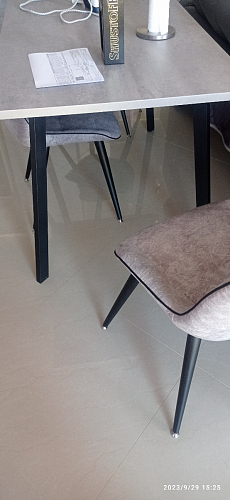 Стол Тринити Лофт 120 32 мм дуб галифакс табако / черный матовый фото покупателя 719