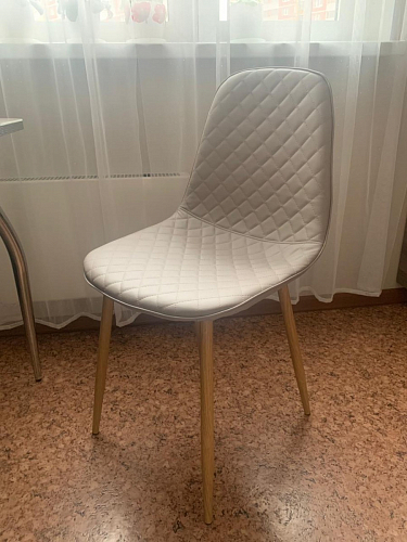 Стул на металлокаркасе Capri dark beige / white фото покупателя 55