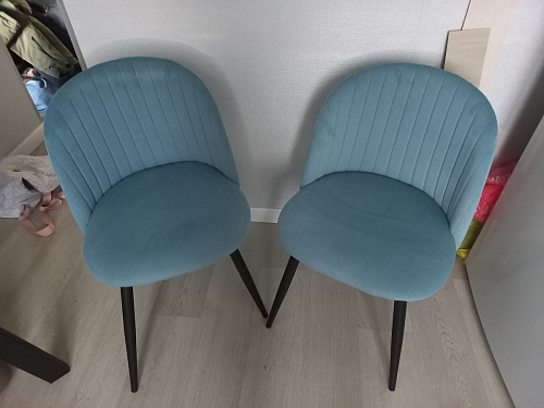 Стул на металлокаркасе Gabi gray / black фото покупателя 401