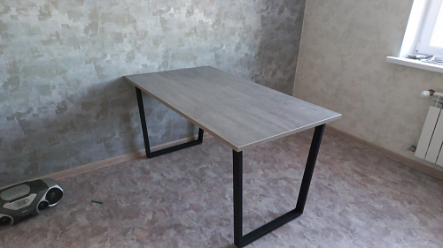 Деревянный стол Лота Лофт 140х80 дуб крафт табачный / черный матовый фото покупателя 375