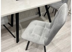 Стул на металлокаркасе Чилли светло-серый / черный фото покупателя 143