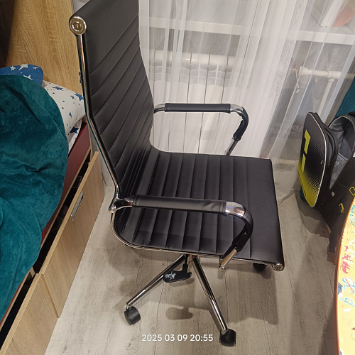 Компьютерное кресло Reus белая сетка / хром фото покупателя 76