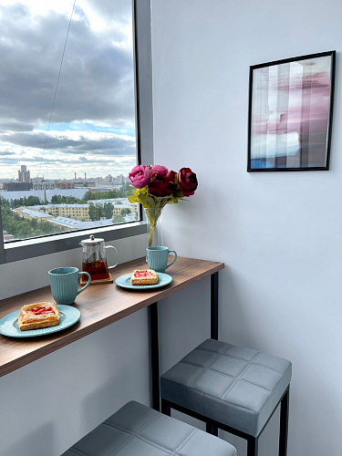 Барная стойка Дилан Лофт 120х50х90 бетон фото покупателя 46