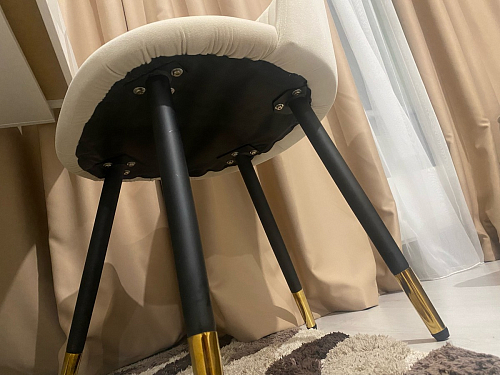 Стул на металлокаркасе Gabi 1 dark gray / black фото покупателя 327