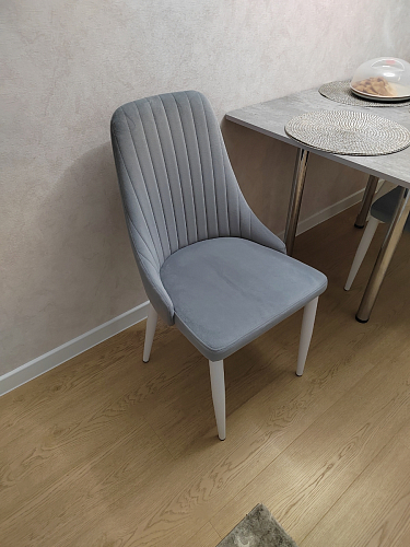 Стул на металлокаркасе Kora dark gray / black фото покупателя 437