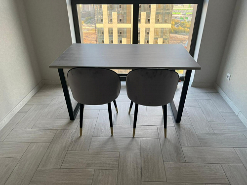 Деревянный стол Лота Лофт 140х80 дуб крафт табачный / черный матовый фото покупателя 384