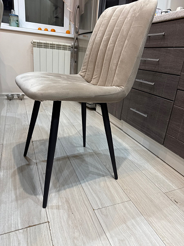 Стул на металлокаркасе Дани П бежевый / черный фото покупателя 34