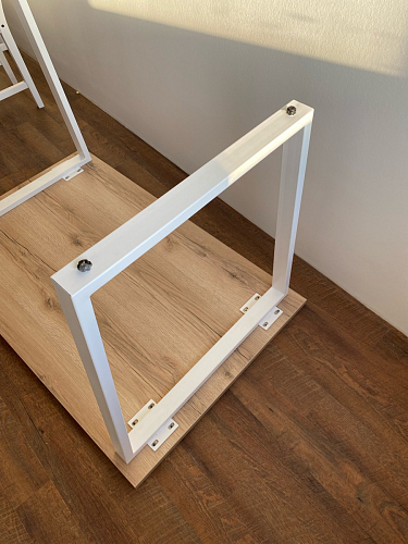 Стол Лота Лофт 120 32 мм бетон / черный матовый фото покупателя 522