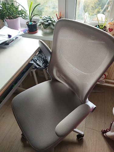 Компьютерное кресло Konfi dark gray / pink / white фото покупателя 72