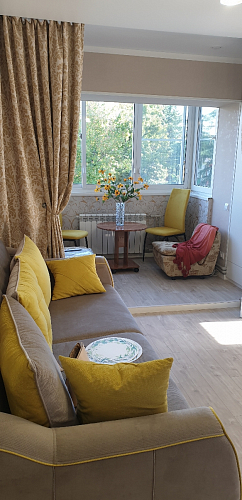 Стул на металлокаркасе Tod light blue / yellow / black фото покупателя 52