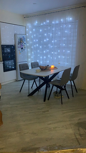 Стул на металлокаркасе Чилли синяя ткань / белый фото покупателя 1137