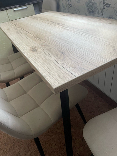 Стол Лота Лофт 120 25 мм сабия / белый матовый фото покупателя 329