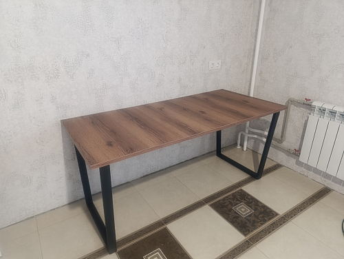 Деревянный стол Лота Лофт 140х80 дуб крафт табачный / черный матовый фото покупателя 708