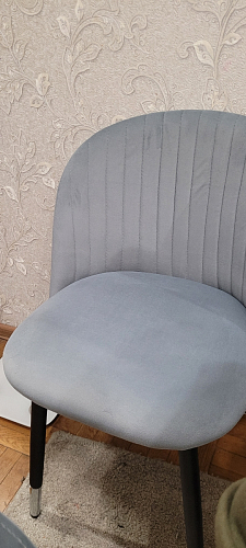 Стул на металлокаркасе Gabi 1 light blue / black / gold фото покупателя 735