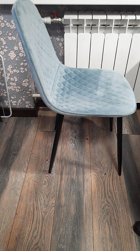 Стул на металлокаркасе Capri голубой фото покупателя 79