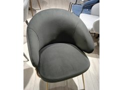 Стул на металлокаркасе Emil графит / золотой из шоурума 2