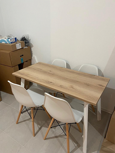 Стол Тринити Лофт 120 25 мм черный матовый / юта фото покупателя 203