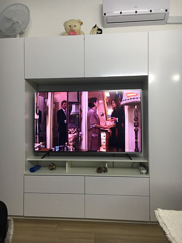 Готовая гостиная Румба белый / белый глянец  - Уцененный экземпляр фото покупателя 47