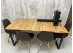 Стол Лота Лофт 120 25 мм сабия / черный матовый фото покупателя 132