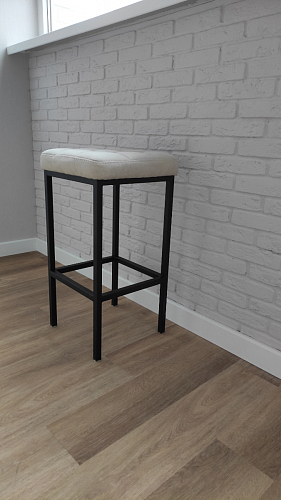 Барный стул Лофт ткань канди грей / черный матовый фото покупателя 147