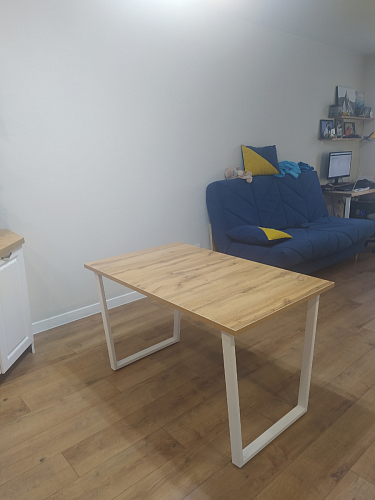 Деревянный стол Лота Лофт 120x75 дуб крафт табачный / черный матовый фото покупателя 859