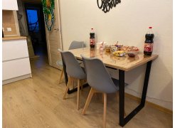 Стол Лота Лофт 120 25 мм дуб делано темный / черный матовый фото покупателя 33