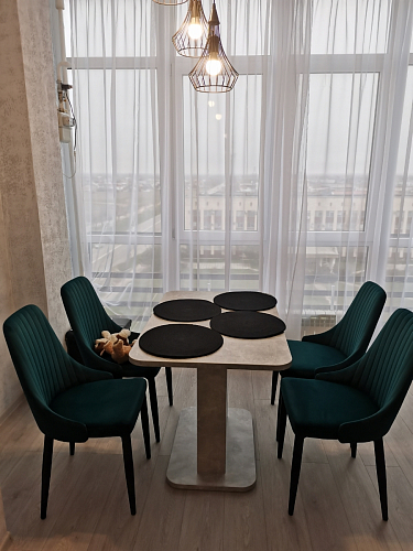 Стул на металлокаркасе Kora beige / black фото покупателя 108