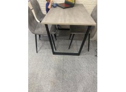 Стол Лота Лофт 140 25 мм черный матовый / бетон фото покупателя 777