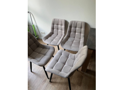 Стул на металлокаркасе Челси светло-серый / белый каркас фото покупателя 143