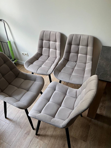 Стул на металлокаркасе Челси К бирюзовый / черный фото покупателя 143