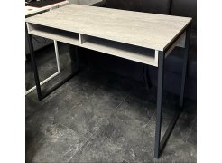 Письменный стол Леон Лофт дуб делано темный / черный матовый фото покупателя 58