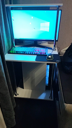 Компьютерный стол КСТ-12 белый фото покупателя 49