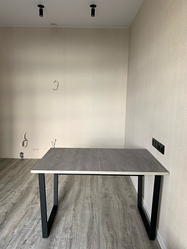 Стол Лота Лофт 140 25 мм черный матовый / бетон фото покупателя 615