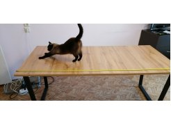 Стол Лота Лофт 140 25 мм юта / белый матовый фото покупателя 324