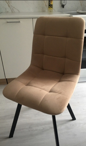 Стул на металлокаркасе Чилли К кирпичный / черный фото покупателя 298