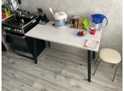 Деревянный стол Барон О 200 х 90 черная пленка шагрень / белый фото покупателя 8