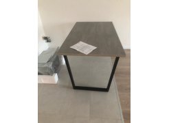 Деревянный стол Лота Лофт 120(160)х75 черный матовый / бетон светлый фото покупателя 7